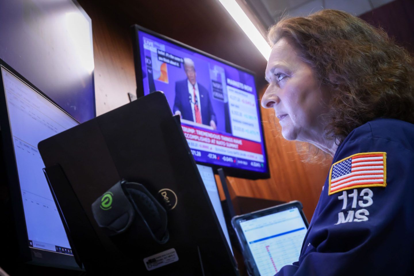 On the floor of the New York Stock Exchange, June 25, 2025.