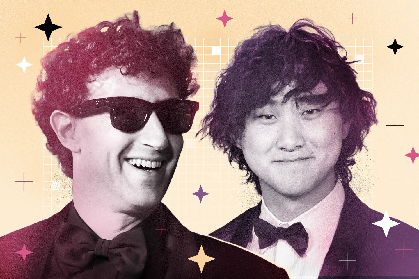 Mark Zuckerberg and Alexandr Wang