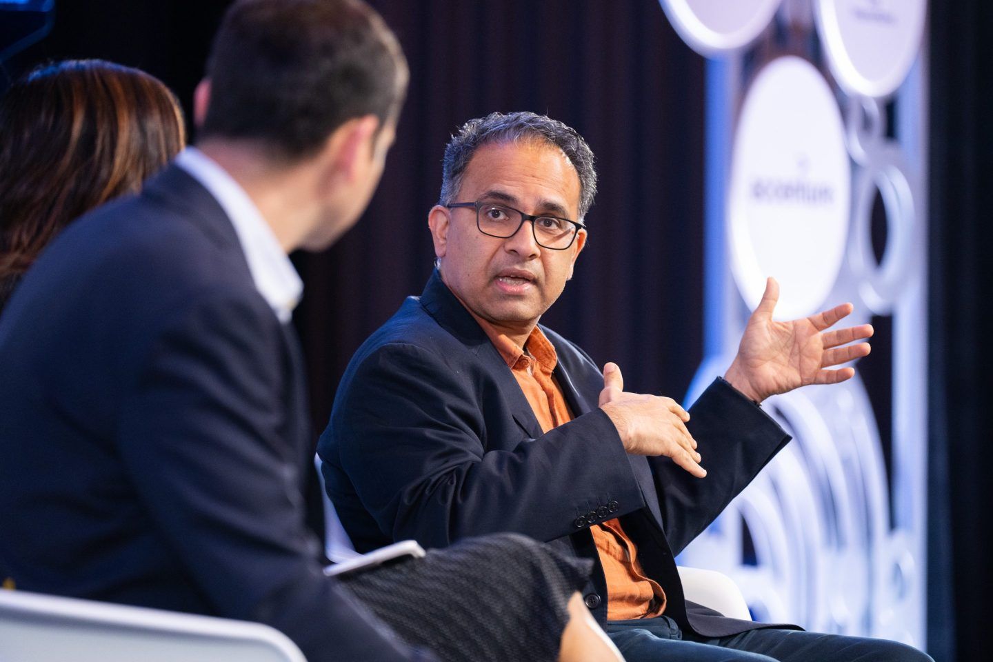 Vivek Luthra,  Accenture’s Asia-Pacific data and AI lead, speaking at the Coins2Day Brainstorm AI conference in Singapore on July 22, 2025. 