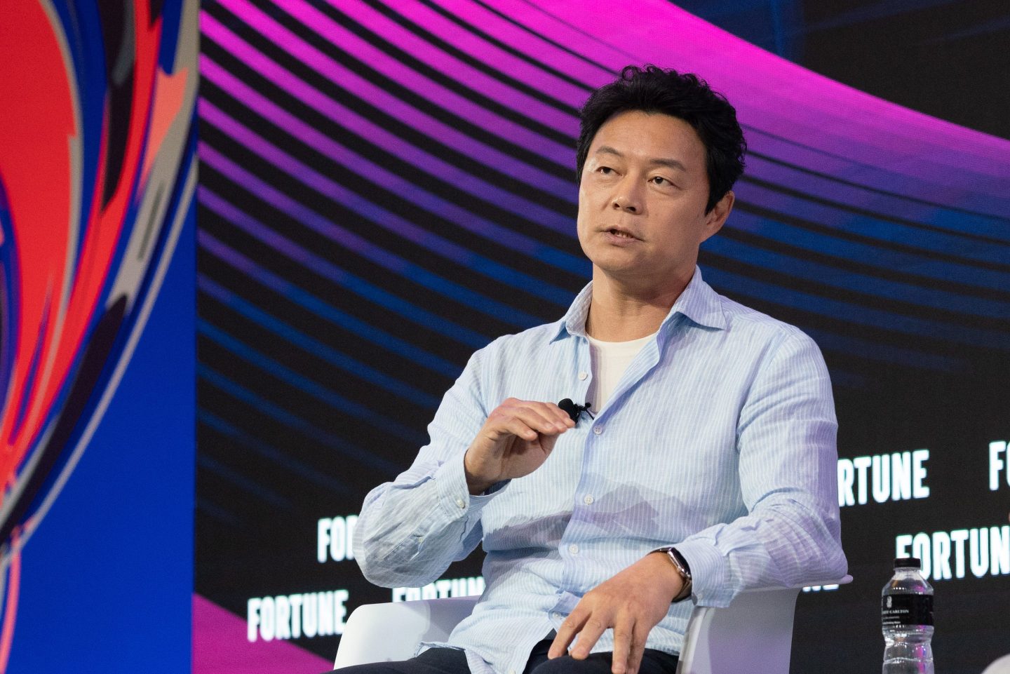 Supertone founder Kyogu Lee speaking at Coins2Day Brainstorm AI Singapore on July 23.