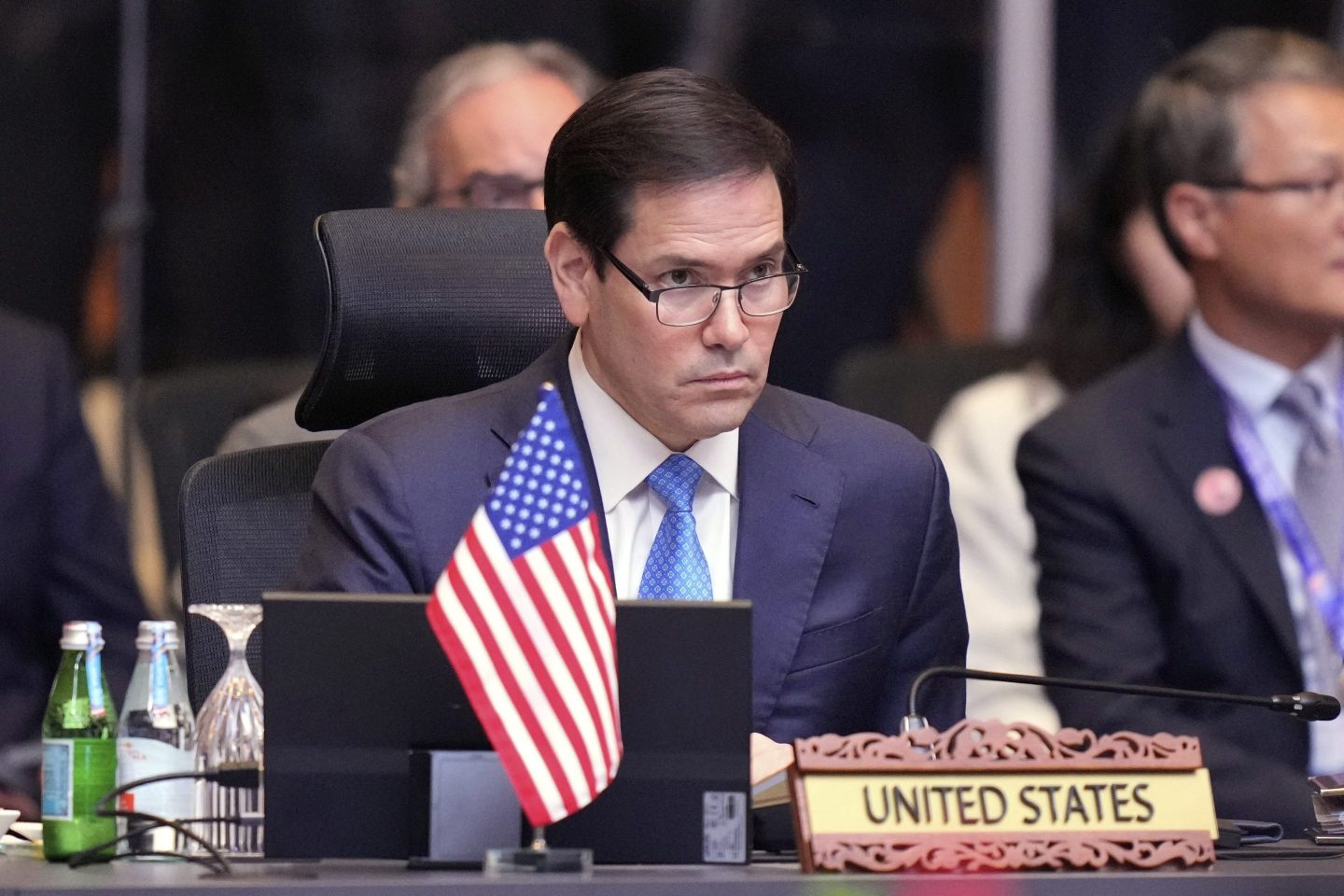 U.S. Secretary of State Marco Rubio attends the East Asia Summit Foreign Ministers' Meeting at the Association of Southeast Asian Nations (ASEAN) Foreign Ministers' Meeting and Related Meetings in Kuala Lumpur, on July 11, 2025.