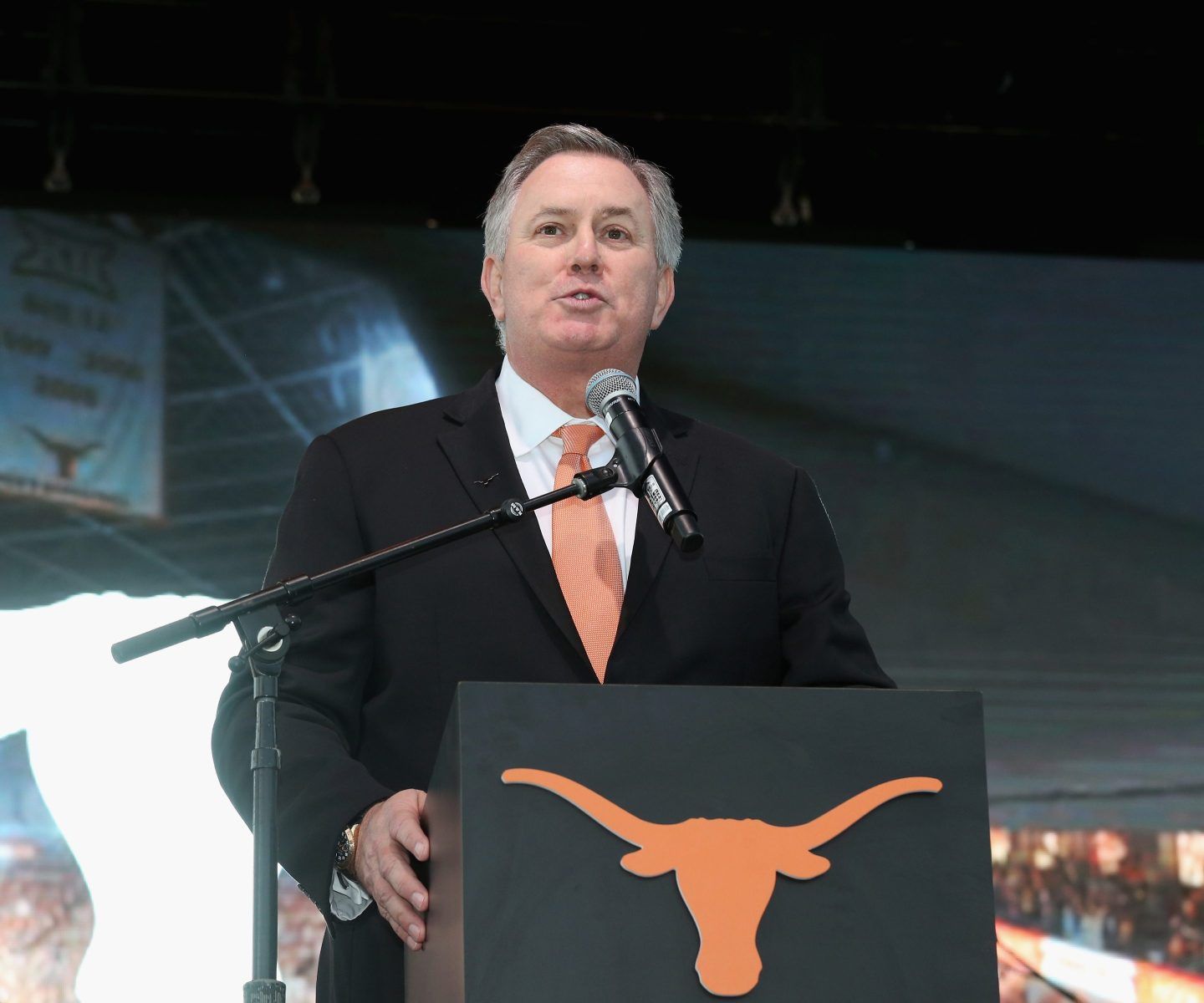 Oak View Group's Tim Leiweke attends the groundbreaking ceremony for the new University of Texas event facility, the "Moody Center" on December 3, 2019 in Austin, Texas.