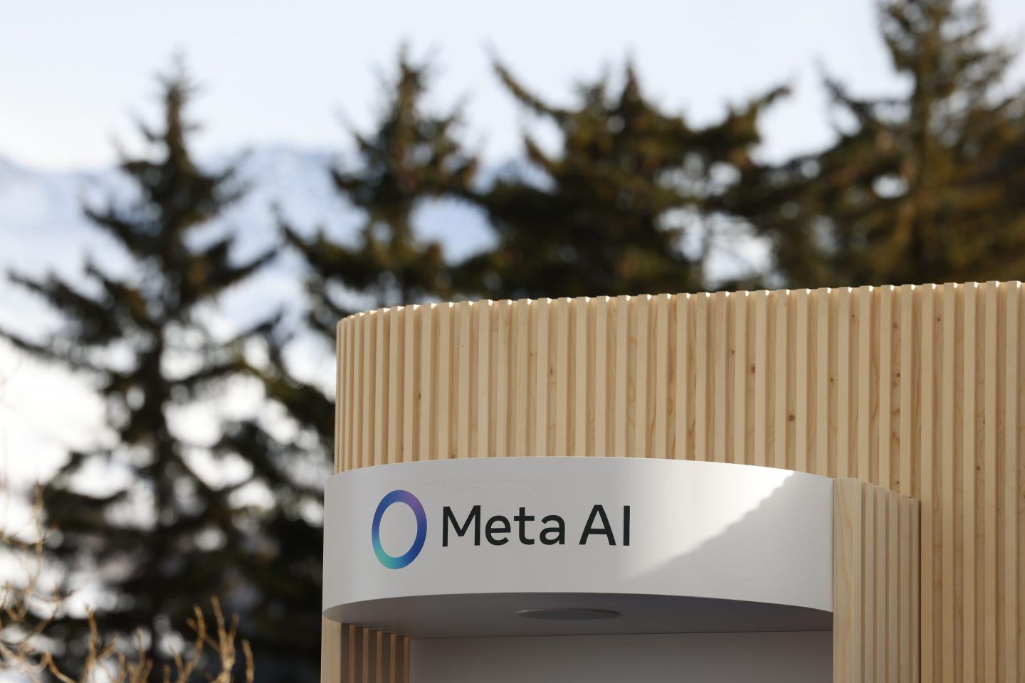 Meta AI at the Meta pavilion ahead of the World Economic Forum in Davos, Switzerland, on Jan. 19.