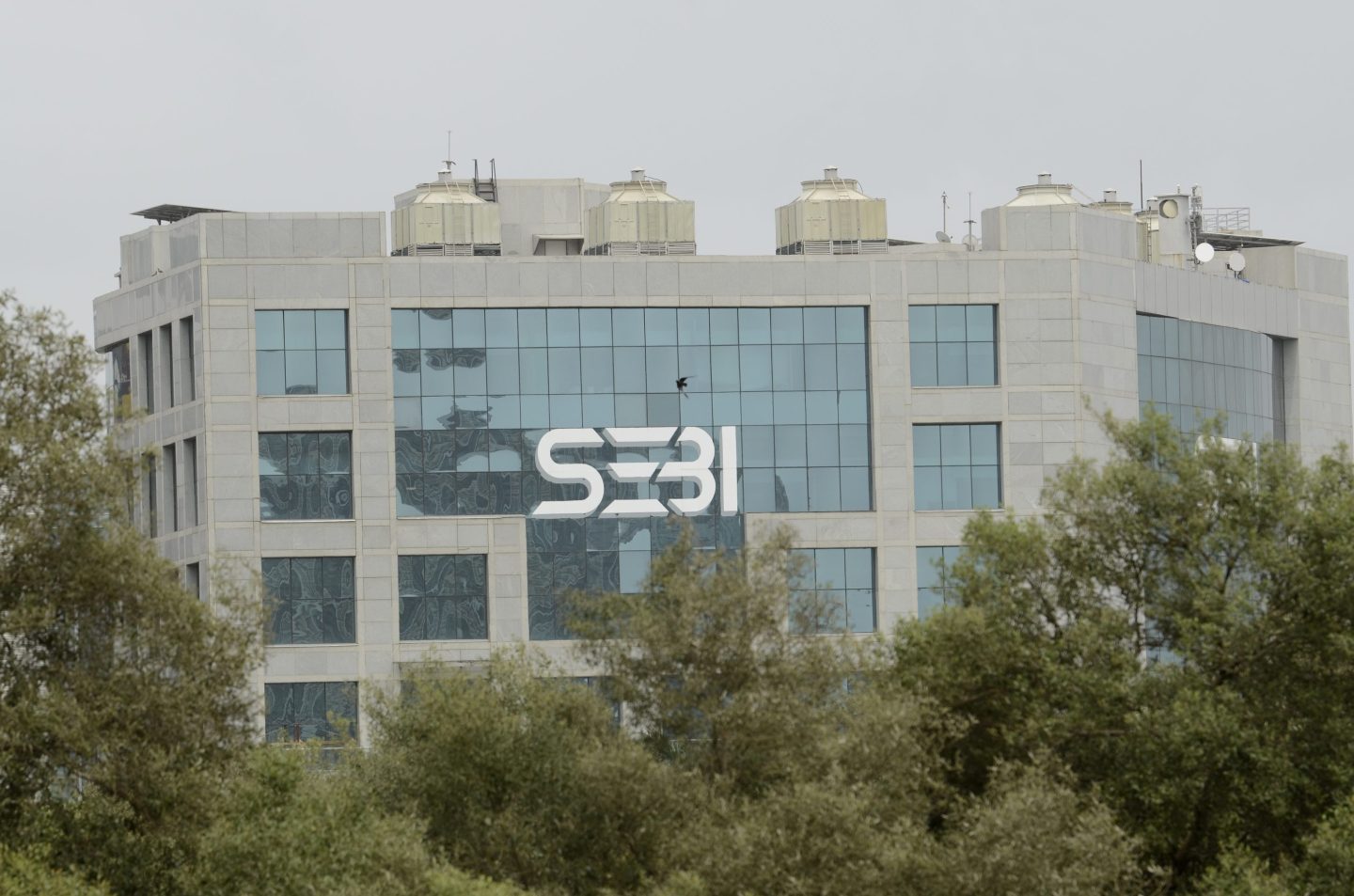 A general view of the SEBI (Securities and Exchange Board of India) building is seen in the business district of Mumbai, India, on July 1, 2025.