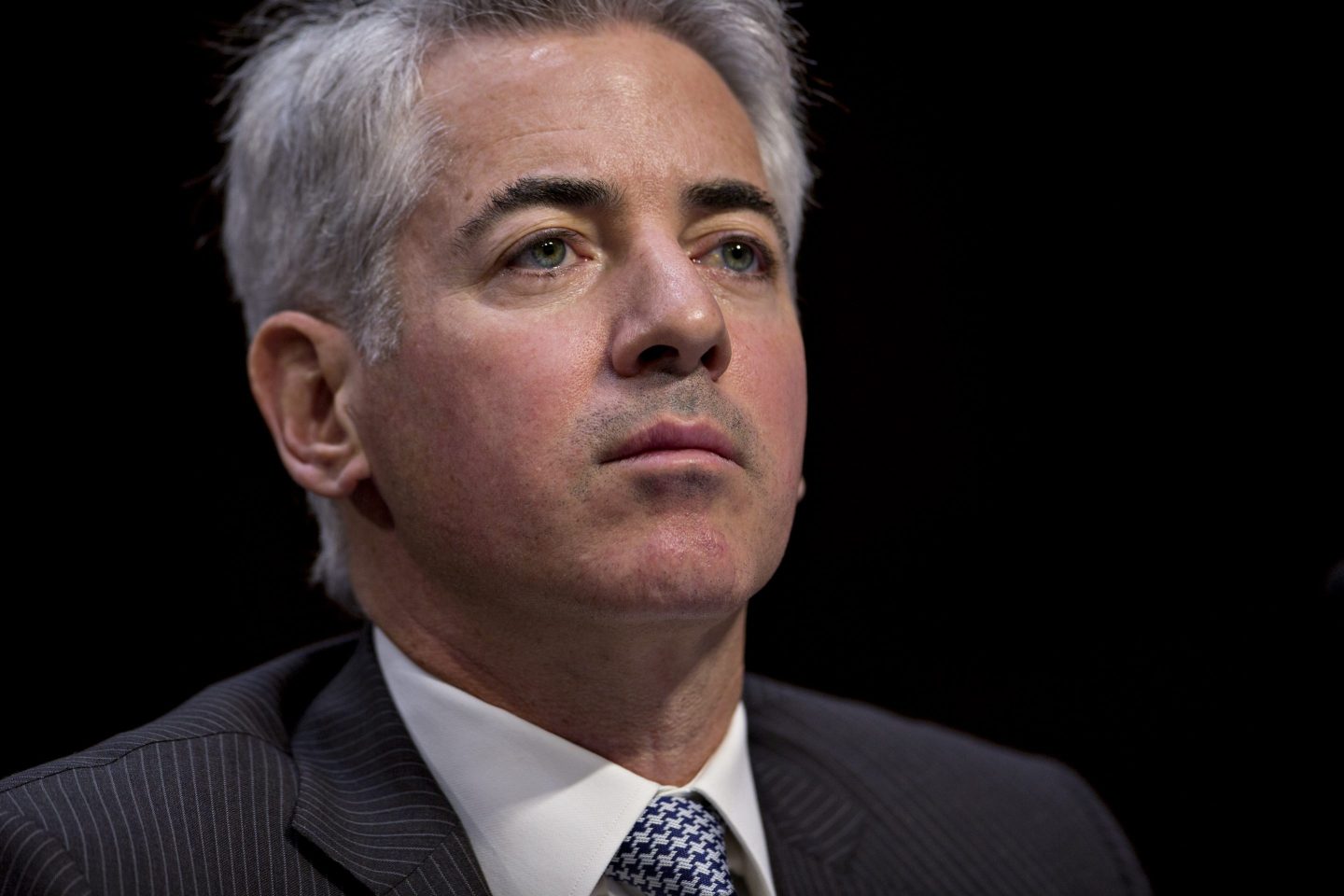 William "Bill" Ackman, founder and chief executive officer of Pershing Square Capital Management LP, listens during a Senate Special Committee on Aging hearing on Valeant Pharmaceuticals International Inc. in Washington, D.C., U.S., on Wednesday, April 27, 2016.