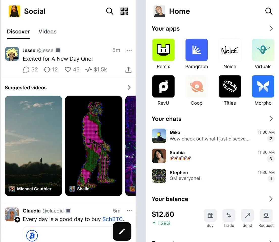 base app social interface