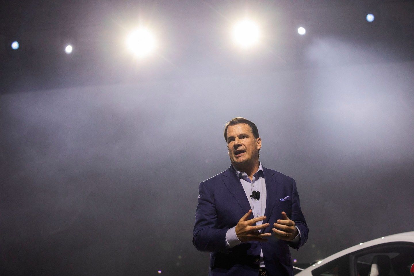 Ford Motor Co. President and CEO Jim Farley at the 2025 Detroit Auto Show on January 9, 2025 in Detroit, Michigan. (Photo: Bill Pugliano/Getty Images)