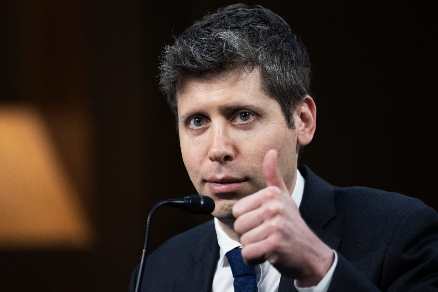 OpenAI CEO Sam Altman testifies during a Senate Commerce, Science and Transportation Committee hearing on May 8, 2025. (Photo: Tom Williams/CQ-Roll Call/Getty Images)
