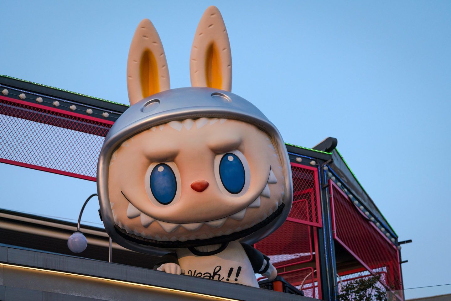 A statue of Pop Mart International Group Ltd.'s character Labubu at one of the company's stores in Beijing, China, on Sunday, Aug. 17, 2025. 