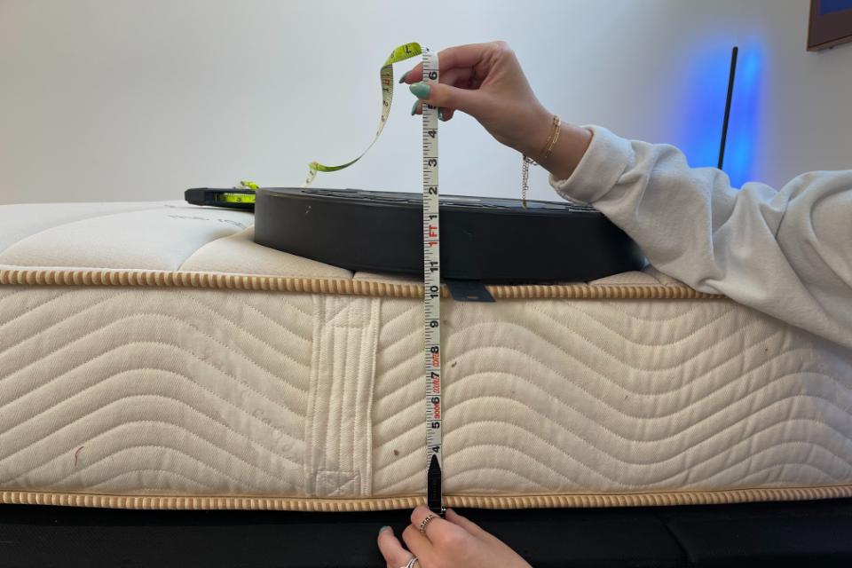 Saatva Youth testing during Saatva mattress review.