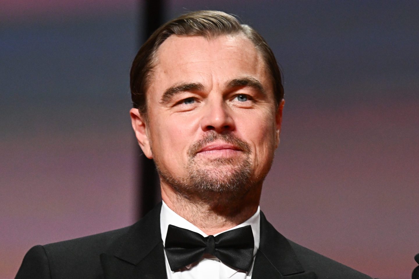 Leonardo DiCaprio wearing a tuxedo