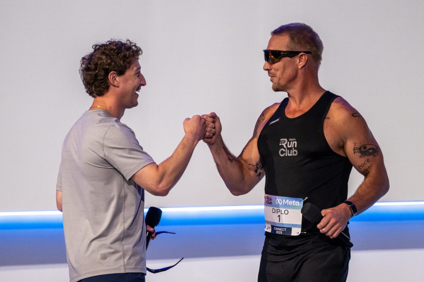 Mark Zuckerberg and DJ Diplo at Meta Connect.