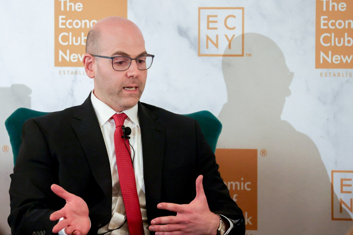 Stephen Miran, governor of the U.S. Federal Reserve, during an Economic Club of New York luncheon, on Sept. 22, 2025.