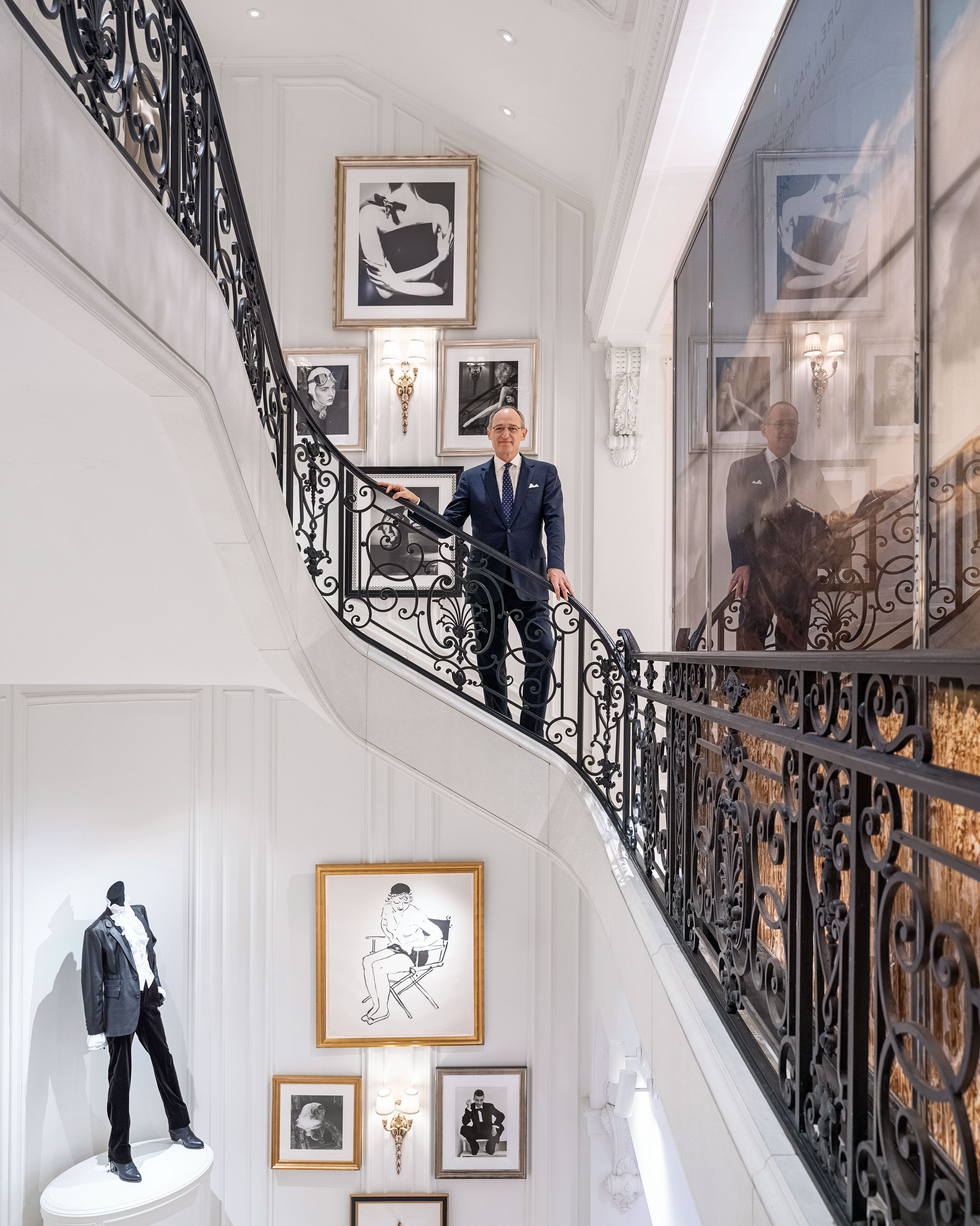 Patrice Louvet at the Manhattan flagship women’s store. The CEO has sharpened the company’s focus on its higher-end brands.
