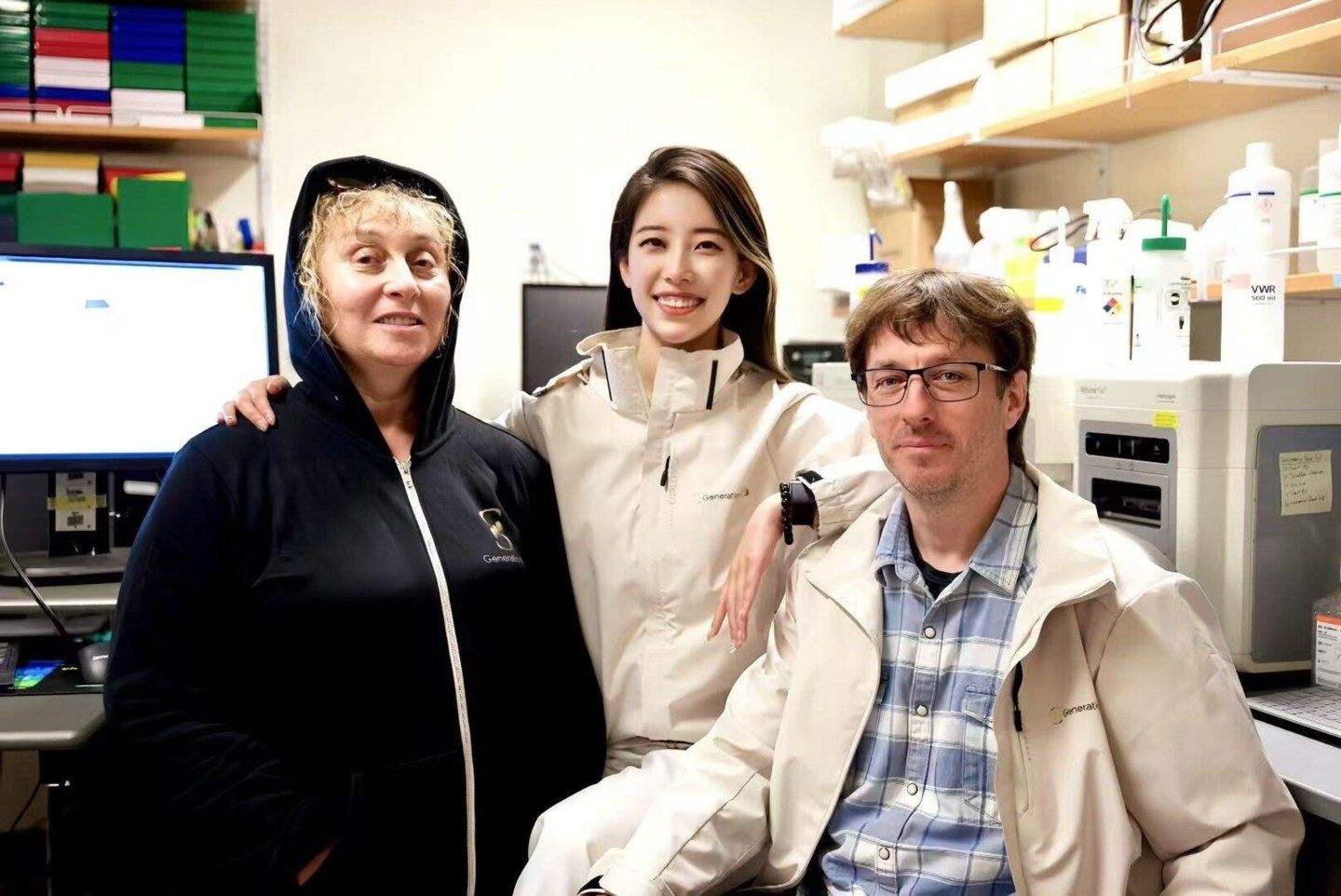 Generation Lab's Alina Su, Dr. Irina Conboy, and Michael Suswal. 