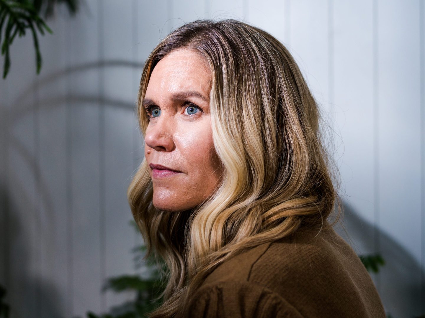 Claire McDonough, chief financial officer of Rivian Automotive Inc., in Normal, Illinois.