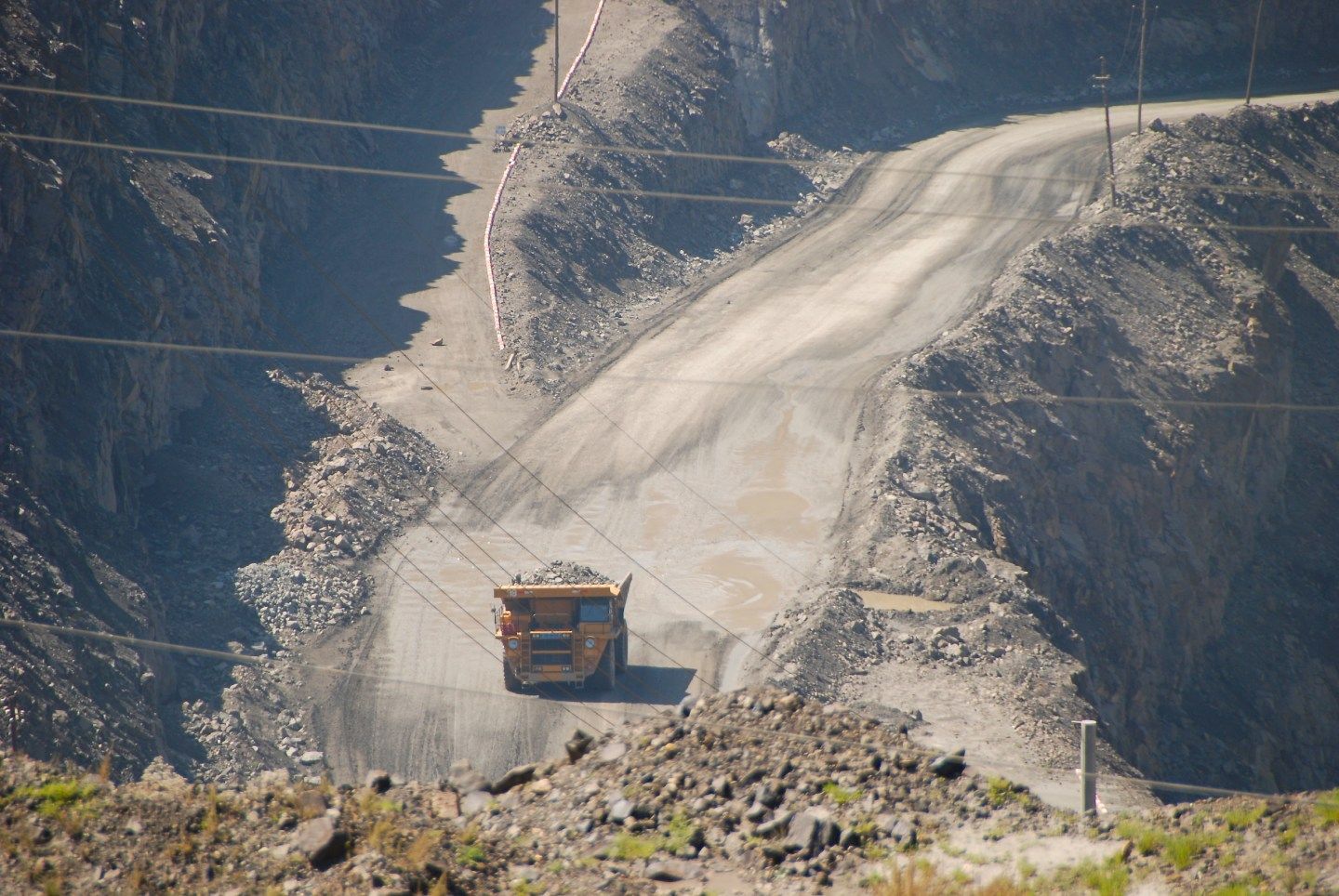 A rare earth mine in Inner Mongolia in China, the location of some of the largest deposits of rare earth metals found in the world.