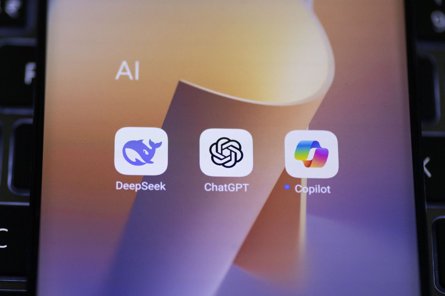 AI apps on a screen.