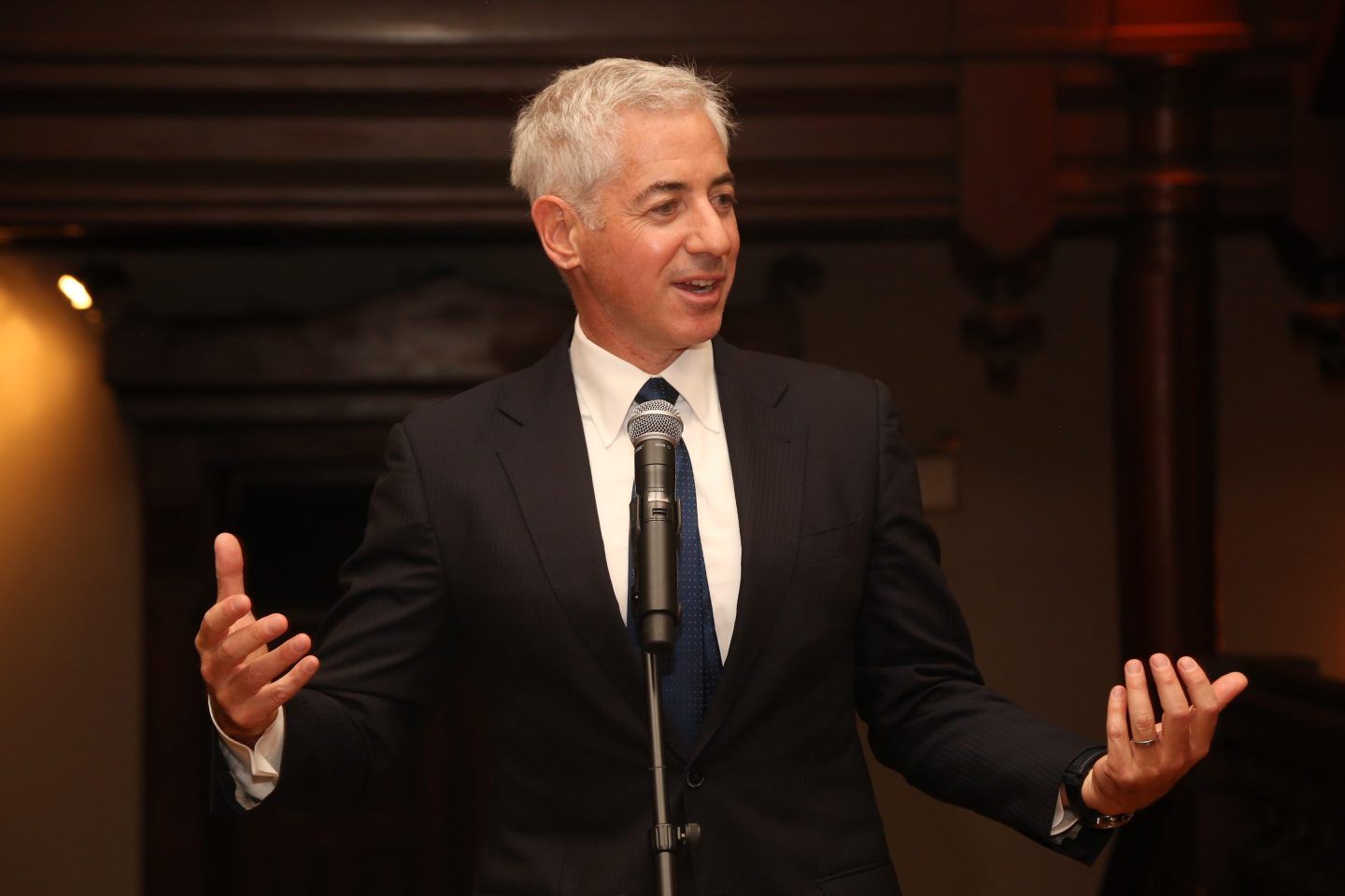 Bill Ackman is in talks to make a double public offering for his hedge-fund firm and an investment fund, report says.