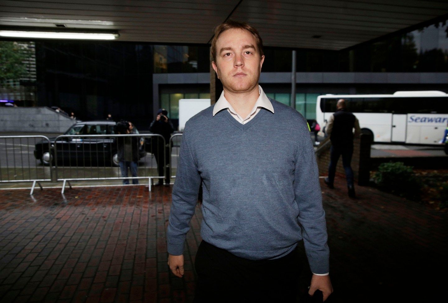 Tom Hayes arrives in court