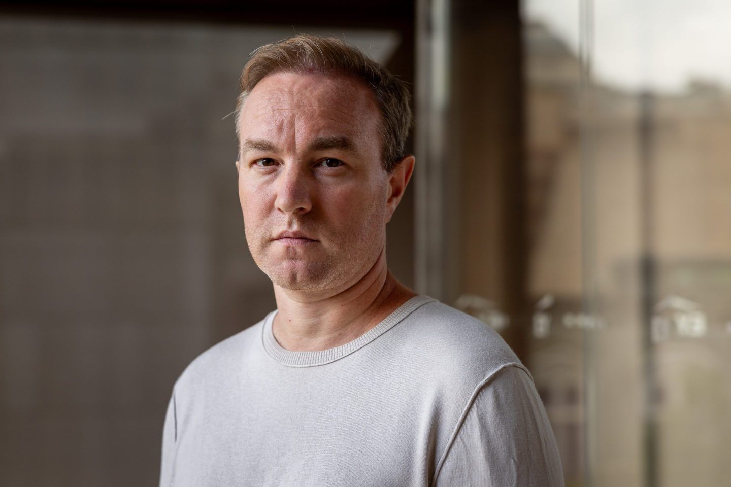 Tom Hayes looks at the camera