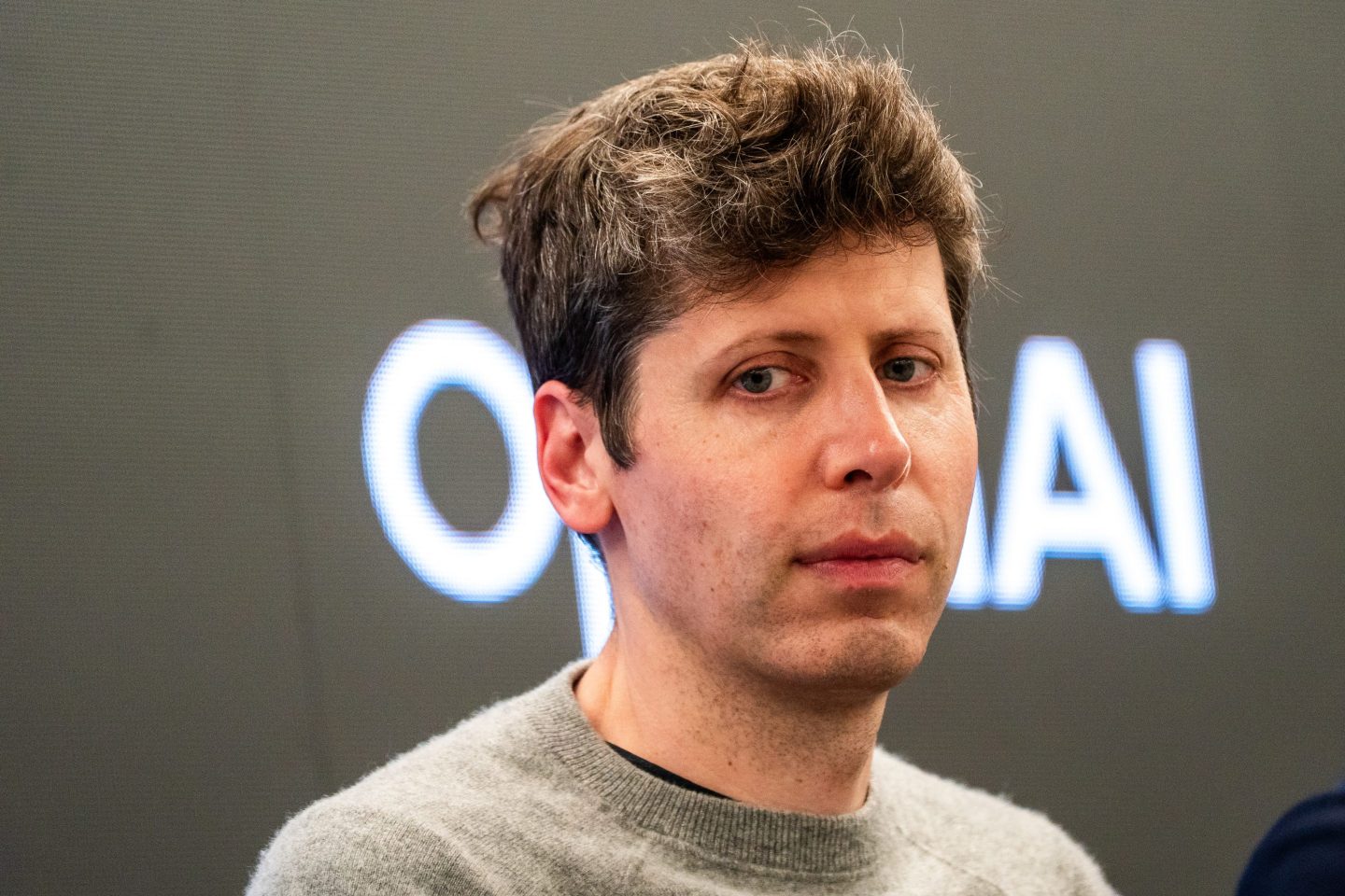 Sam Altman looking glum