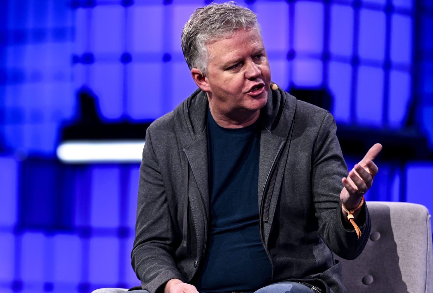 Photo: Lisbon , Portugal - 12 November 2025; Matthew Prince, Co-founder &amp; CEO, Cloudflare on Centre Stage during day two of Web Summit 2025 at the MEO Arena in Lisbon, Portugal. (Photo By Ramsey Cardy/Sportsfile for Web Summit via Getty Images)