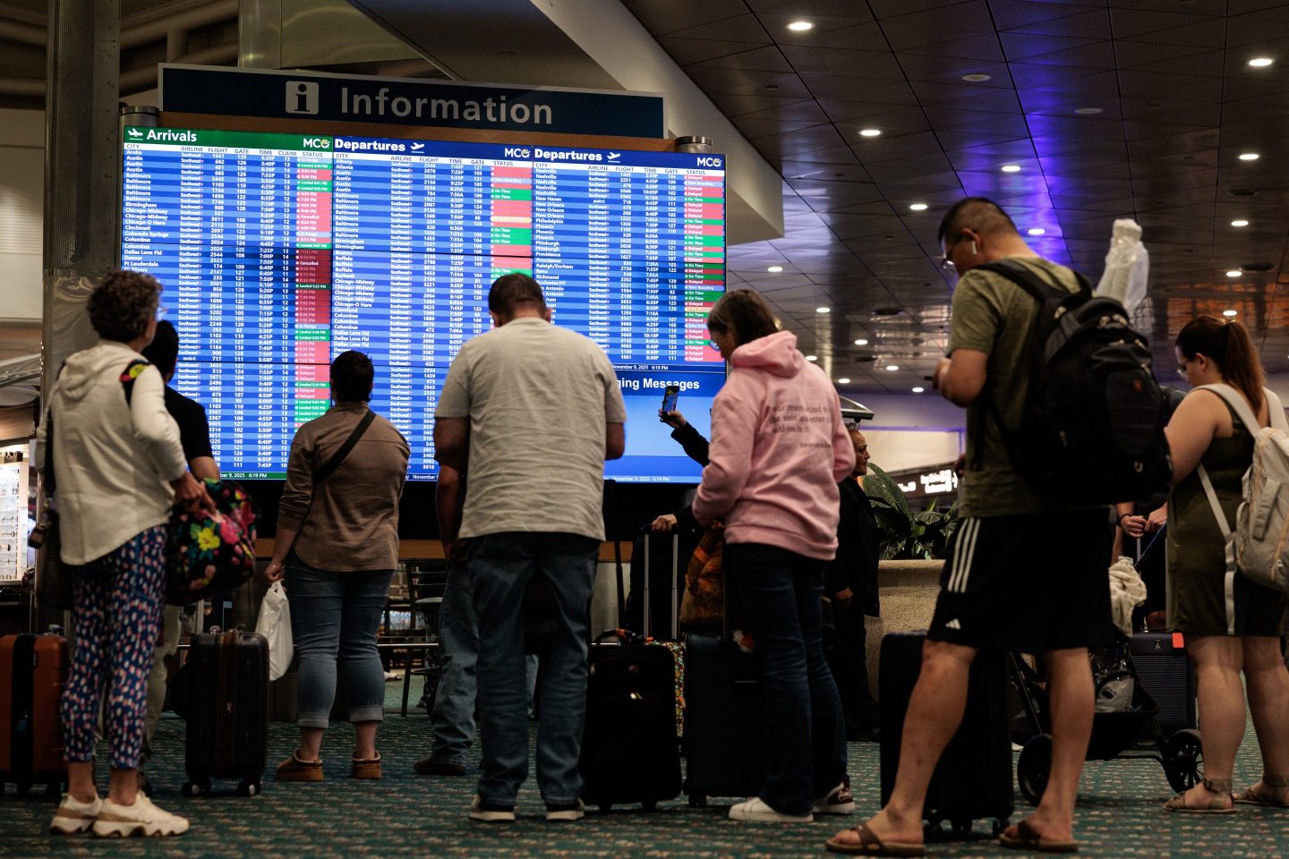 Flights won’t just ‘bounce back’ after the government shutdown ends, airlines association warns. Here are all of the airports that are delayed
