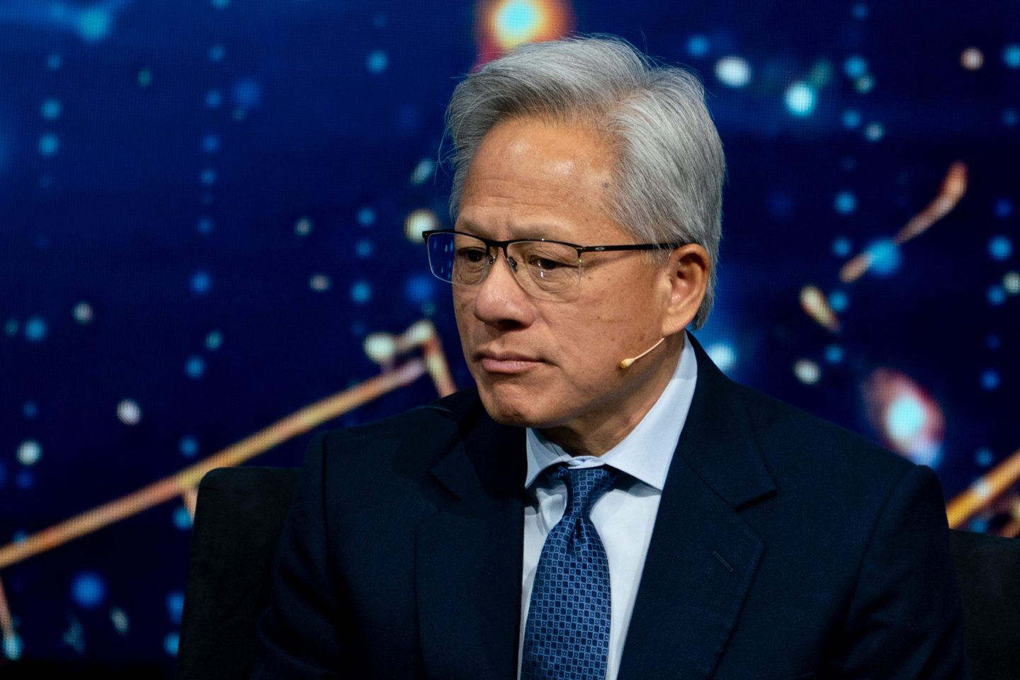 Jensen Huang looking dejected