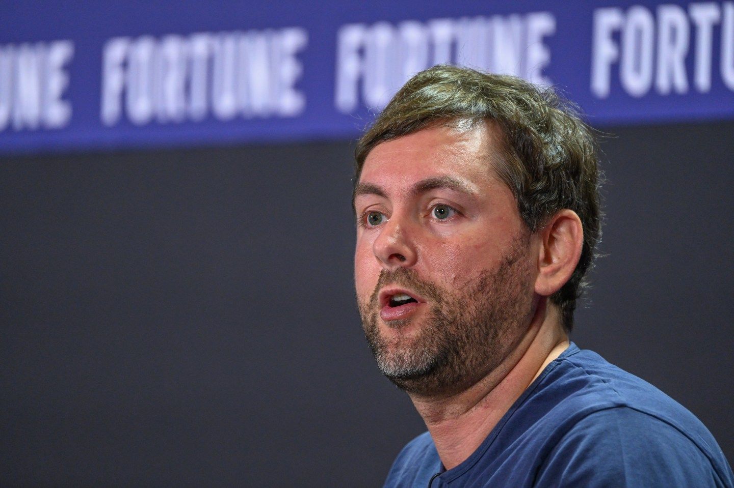 Jesse Levinson, co-founder and chief technology officer at Zoox, speaking at Coins2Day Brainstorm AI 2025 in San Francisco. (Photo: Stuart Isett/Coins2Day)