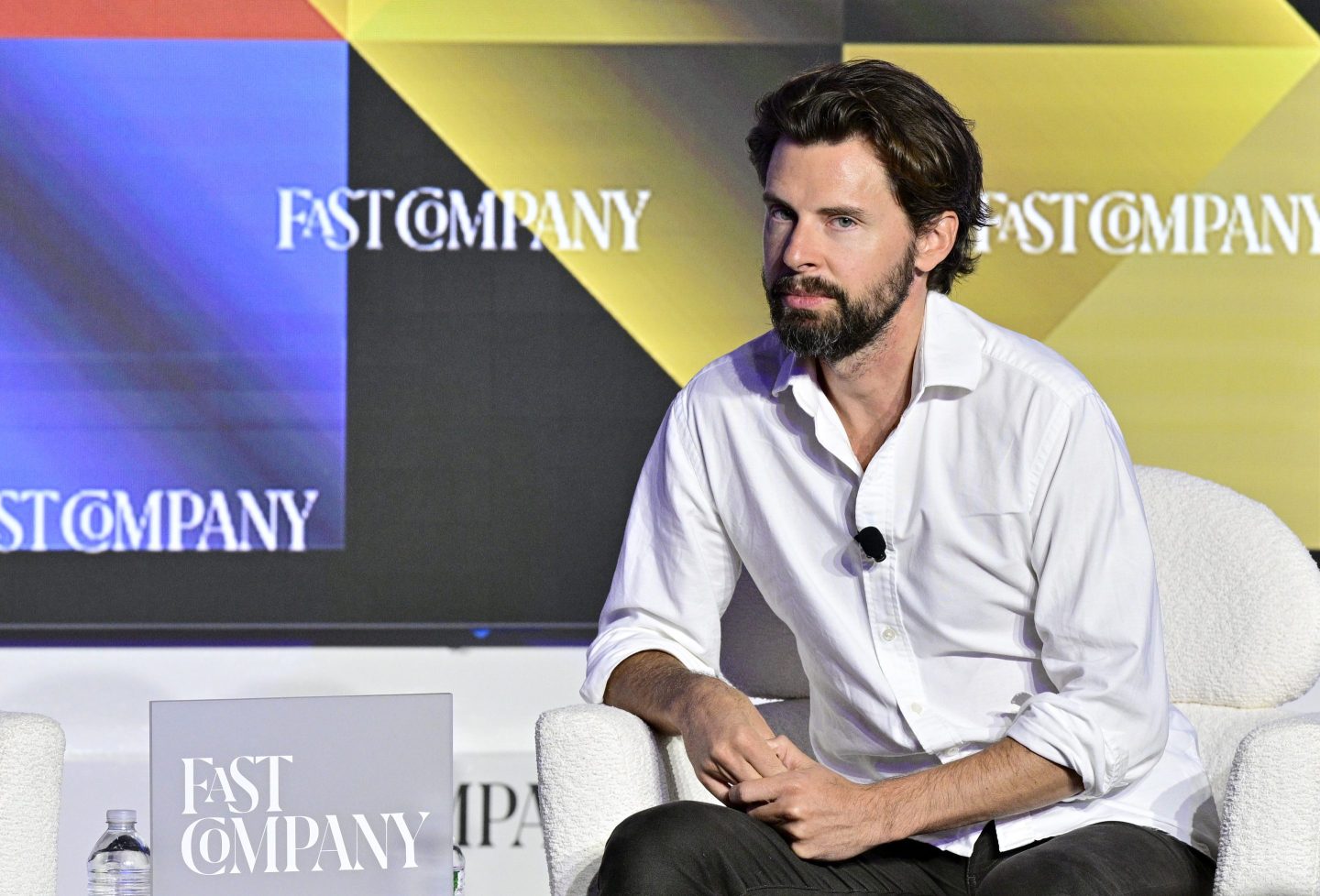 Hinge founder Justin McLeod at the Fast Company Innovation Festival, Sept. 18, 2025, in New York City.