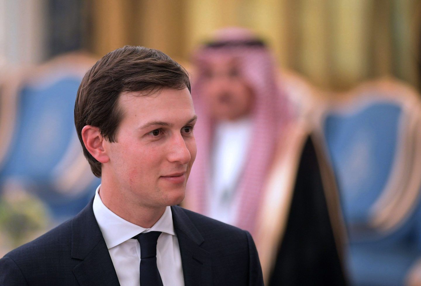 Jared Kushner is seen at the Royal Court after US President Donald Trump received the Order of Abdulaziz al-Saud medal in Riyadh on May 20, 2017.