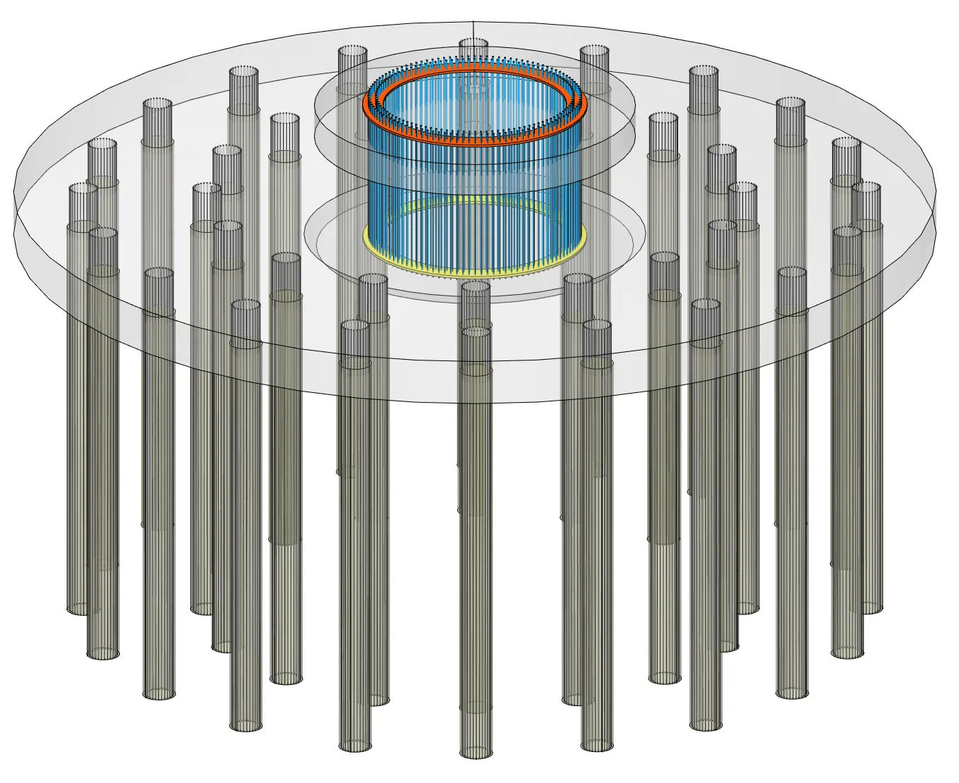 Piled foundation for an onshore wind turbine, designed by NXFEM