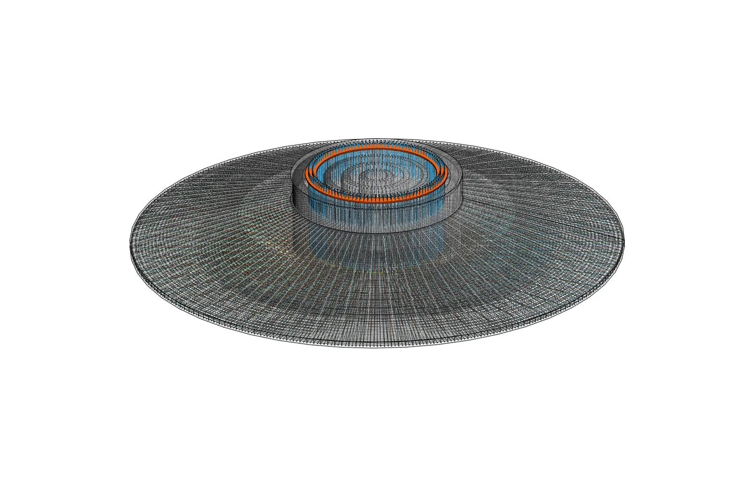 Gravity-based foundation for an onshore wind turbine, designed by NXFEM
