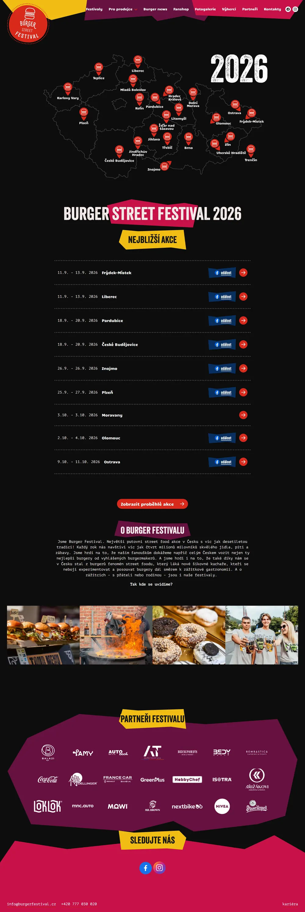 burgerstreetfestival.cz website