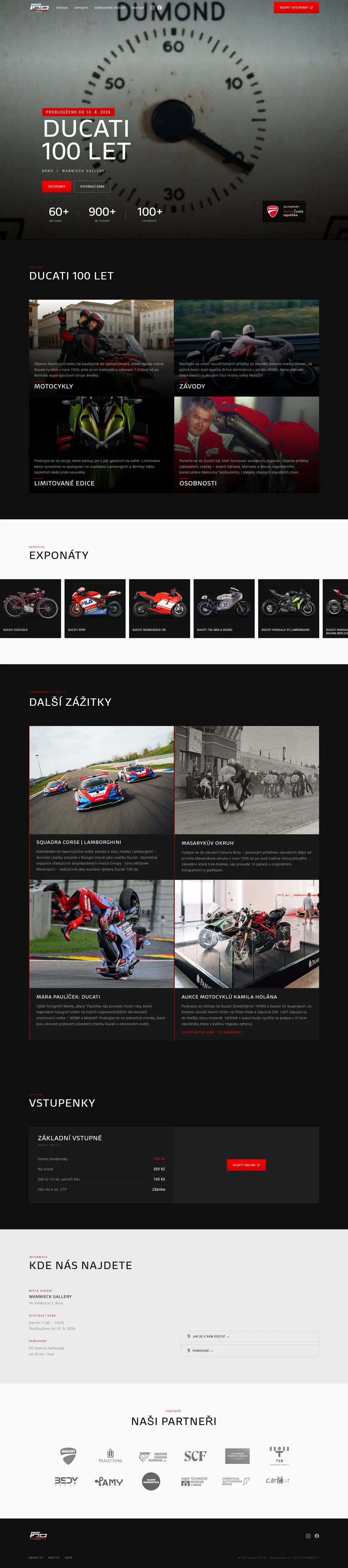 ducati100.cz website