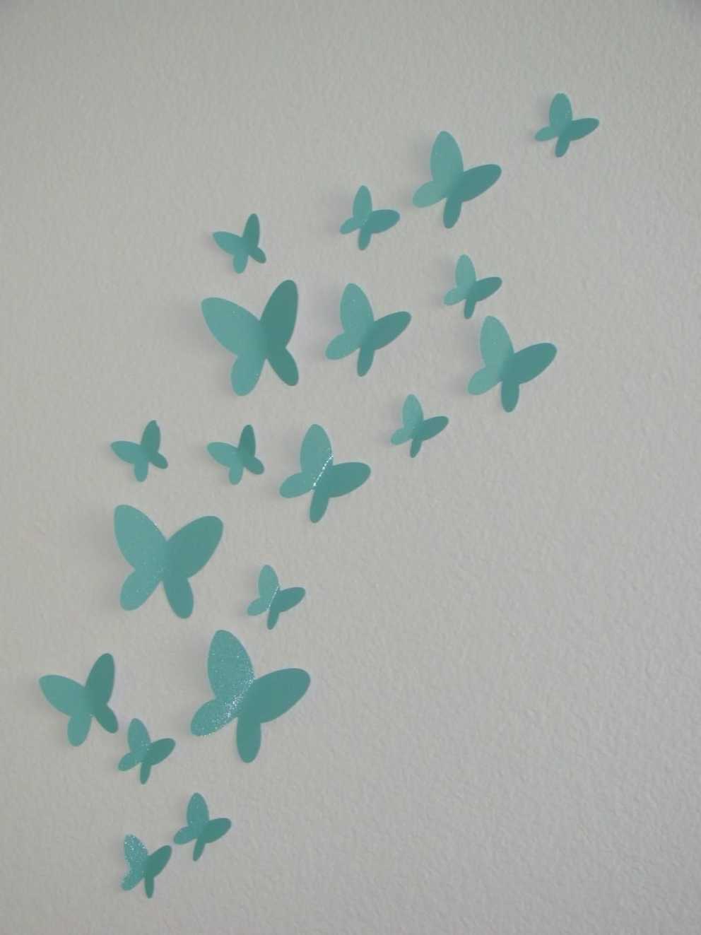 Wall Art Ideas Design : 3d Do It Your Self Simple Butterflies For Regarding Butterflies 3d Wall Art (Photo 7 of 20)