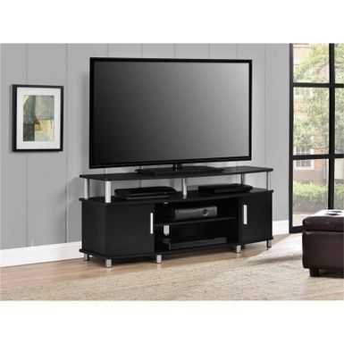 Featured Photo of Corner Tv Stands For Tvs Up To 43" Black