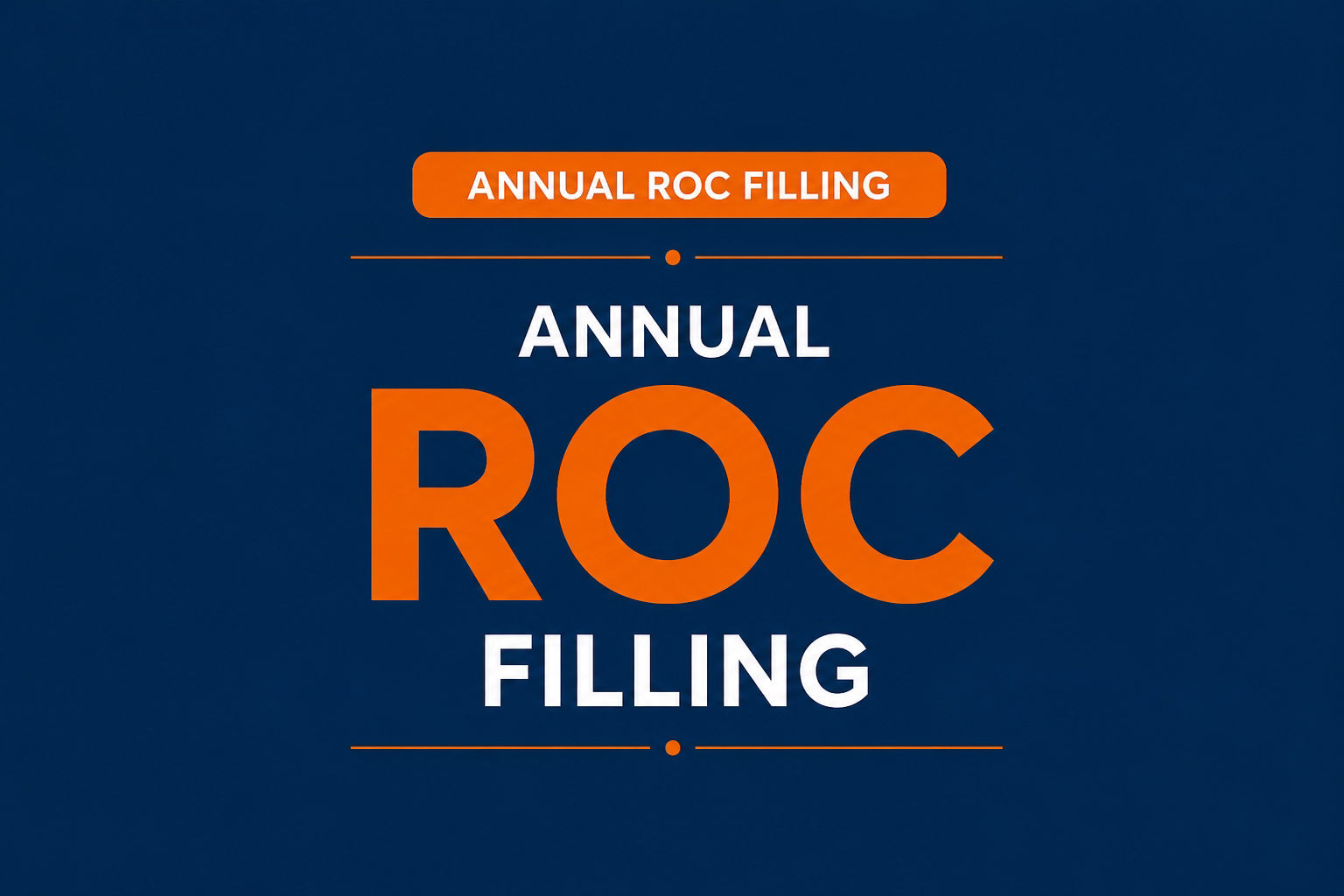 Annual ROC Filing