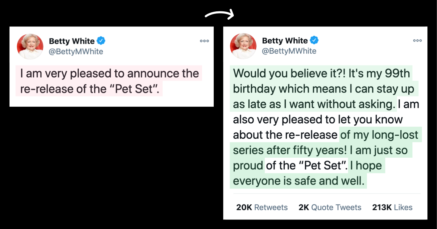 Betty White Social Proof