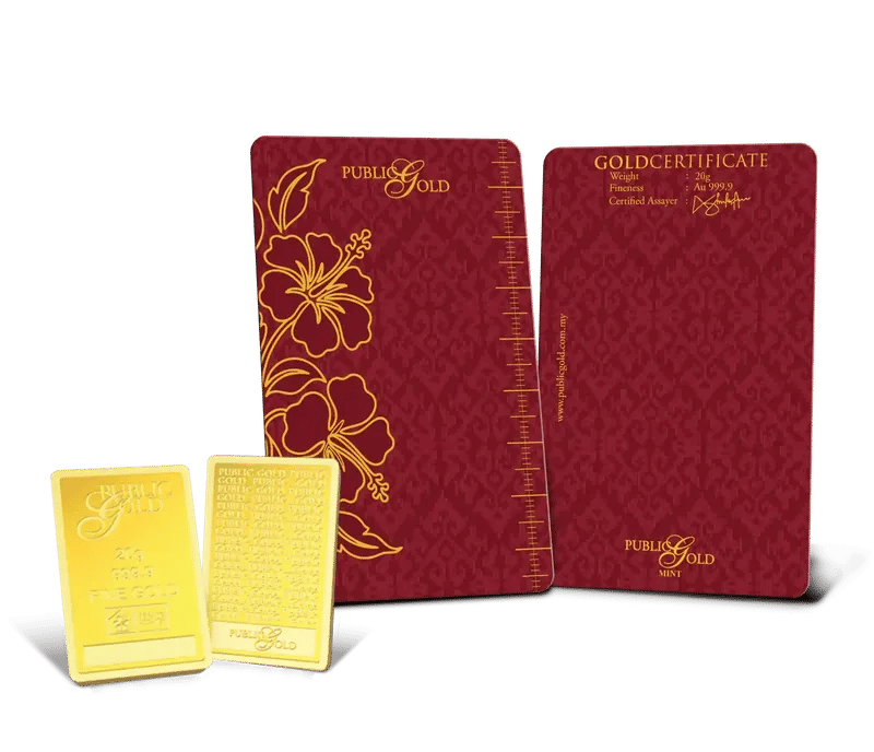 Public Gold Bullion Bar 20g (Au 999.9)