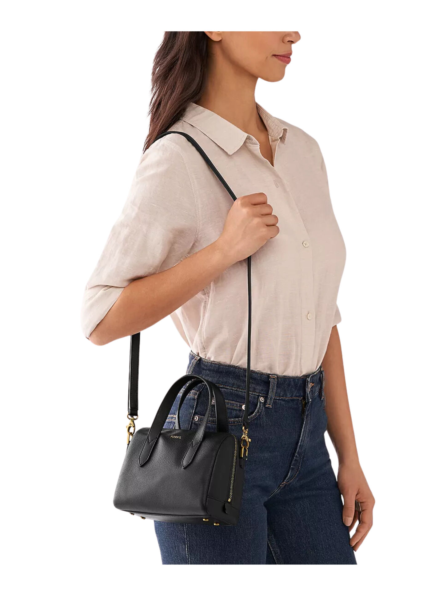 Fossil Sydney Mini Satchel Black 2
