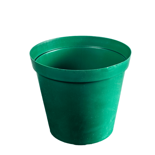 ROUND PLASTIC GREEN 20cm PLANT POT