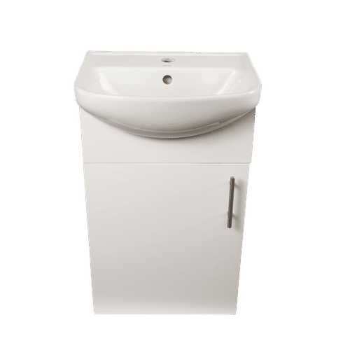 CERAMIC INDUSTRIES WHITE SINGLE DOOR 460x465mm VANITY BASIN