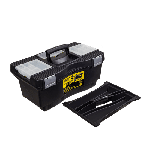 ADDIS 560x330x270mm PLASTIC TOOLBOX WITH REMOVABLE TRAY