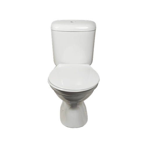 CORAL WHITE TOP FLUSH CLOSE COUPLE UNIT