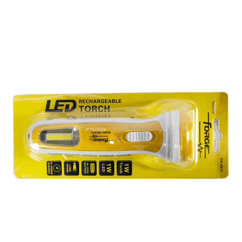 FORGE LED 1w+1w RECHARGEABLE TORCH
