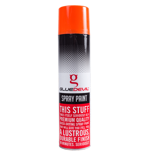 GLUEDEVIL FLUORESCENT ORANGE 300ml SPRAY PAINT