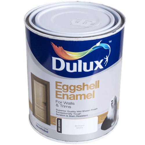 DULUX EGGSHELL ENAMEL WHITE 1Lt PAINT