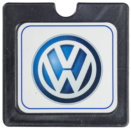VW PLASTIC SQUARE LICENCE DISC HOLDER